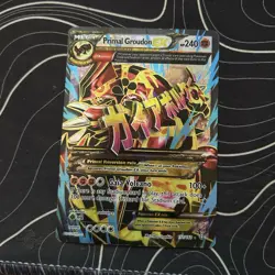Pokemon TCG Primal Groudon EX Ultra Rare Full Art XY Primal Clash 151/160 Holo - Image 1