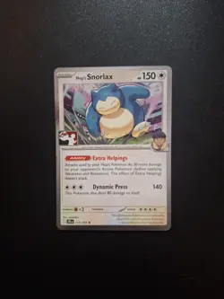 Pokemon TCG Hop's Snorlax 117/159 Cosmo Holo Rare Journey Together NM - Image 1