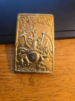 Pokemon Charizard Trading Card Gotta Catch Em All, 23K Gold-Plated, #6 - Image 1