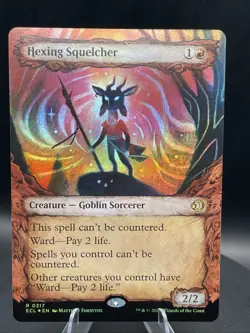 MTG Hexing Squelcher - Foil - Showcase Lorwyn Eclipsed NM-Mint - Image 1