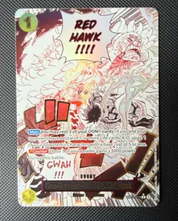 One Piece TCG Gum-Gum Fire Fist Pistol Red Hawk OP11-114 Alt Art English - Image 1