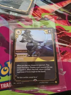 1 x Riftbound League of Legends TCG english Card Unleashed Ashe 169/219 P Promo - Image 1