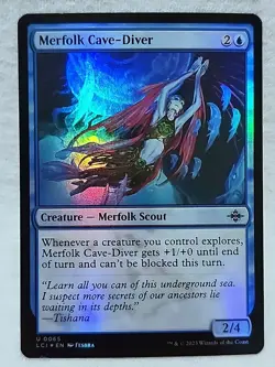 Merfolk Cave-Diver 0065 Foil Uncommon The Lost Caverns of Ixalan - Image 1