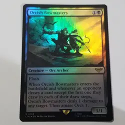 FOIL Orcish Bowmasters MTG LTR 0103 Rare NM Black LotR Commander - Image 1