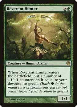 Foil - Reverent Hunter - 173 / NM / English MTG - Image 1