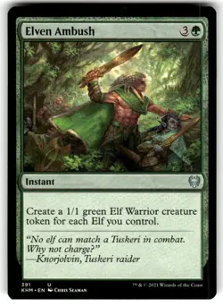 Elven Ambush Kaldheim Regular MTG NM - Image 1