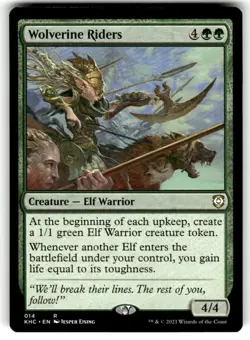 MTG Wolverine Riders, NM-Mint, English Commander: Kaldheim - Image 1