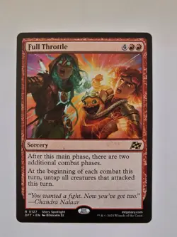 Full Throttle - R0127 Regular - Aetherdrift - Magic the Gathering - NM - Image 1