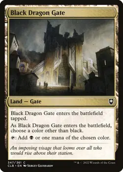 Black Dragon Gate - Baldur's Gate CLB - Common - MTG Magic Pack fresh - Image 1
