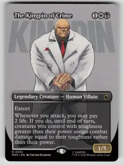 The Kingpin of Crime (Borderless) (0374) Rare Marvel Super Heroes 374 MTG NM - Image 1