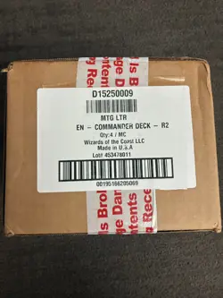 Magic The Gathering: Lord of the Rings Commander Decks Set of 4 Decks NEW/SEALED - Image 1