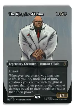 The Kingpin of Crime Borderless Foil MTG Marvel Super Heroes - Image 1
