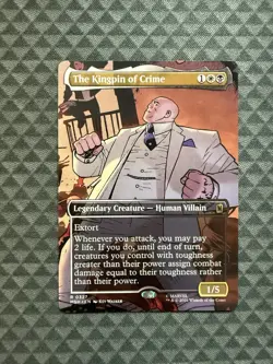 MTG The Kingpin of Crime #0327 Borderless Rare Marvel Super Heroes (MSH) - Image 1