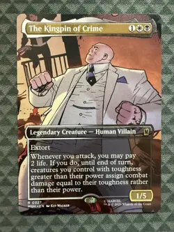 MTG The Kingpin of Crime #0327 Borderless Rare Marvel Super Heroes (MSH) - Image 2