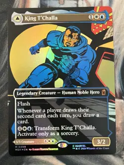 King T'Challa (Borderless) (0399) Marvel Super Heroes Foil - Image 1
