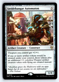 Stridehangar Automaton 19 Rare Commander: Aetherdrift Magic: The Gathering NM - Image 1