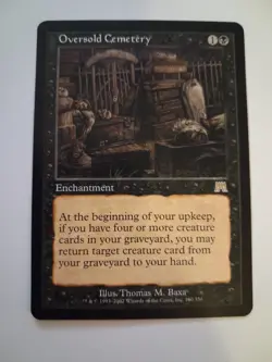 Oversold Cemetery LP MTG Onslaught Magic the Gathering - Image 1
