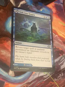 MTG Magic: The Gathering MH3 Sink Into Stupor/Soporific Springs MTG Mint - Image 3