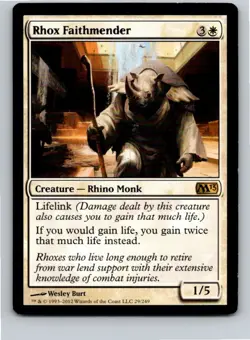 Magic the Gathering Rhox Faithmender Magic 2013 (M13) MTG Free Shipping! - Image 1