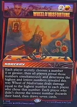 MTG Wheel of Misfortune (1959) - Rainbow Foil, NM-Mint, English Secret Lair Drop - Image 1