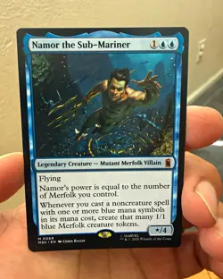 Wizards of the Coast MTG Marvel Super Heroes Namor the Sub-Mariner Rare 0069 - Image 1