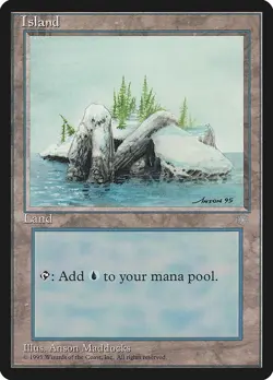 Lot of 20x Island #370 - ICE Ice Age Basic Land MTG Magic PL - Image 1