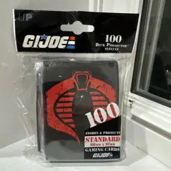 100 Ultra Pro G.I. JOE Cobra EmblemStandard Size Deck Protector Sleeves Pack MTG - Image 1