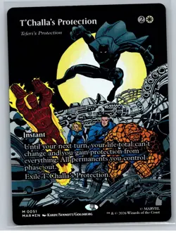 Marvel Universe Eternal-Legal #51 T'Challa's Protection (Borderless) Foil - Image 1