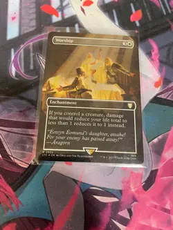 MTG - WORSHIP - BORDERLESS - FOIL - RARE - NM - LTC - Image 1