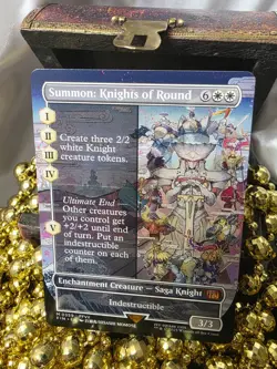 Summon: Knights of Round MTG Card Non-Foil Final Fantasy Crossover Near Mint - Image 1