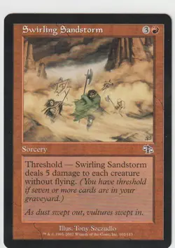 4x SWIRLING SANDSTORM - Judgment - NM MtG Magic The Gathering RED common - Image 1