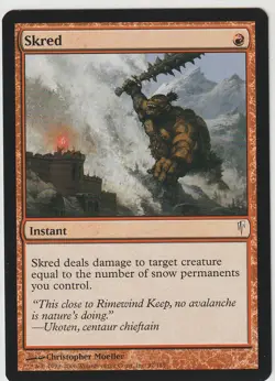 Magic The Gathering Coldsnap - 1x SKRED - NM-M Instant Red Common MTG - Image 1