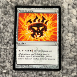 Rakdos Signet MTG Dissension Magic The Gathering Common Light Play - Image 1