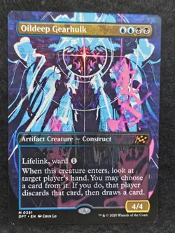 MTG: Aetherdrift - Borderless - Oildeep Gearhulk - NM - Image 1
