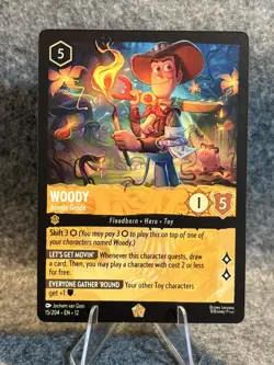Disney Lorcana - Wilds Unknown - Woody - Jungle Guide - 15/204 - Regular - NM!!! - Image 1