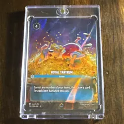 Disney Lorcana Royal Tantrum 219/204 Enchanted Foil Sapphire The First Chapter - Image 1