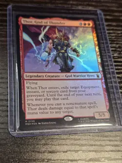 Thor, God of Thunder Marvel Super Heroes Foil 156 - Image 2