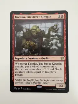 Krenko Tin Street Kingpin MTG Magic the Gathering Card NM Near Mint DMC - Image 1