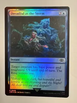 MTG Dreadful as the Storm Foil ** The Lord of the Rings ** English (NM) - Image 1