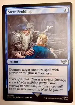 Stern Scolding 71 Lord of the Rings Magic Gathering Universes Beyond MTG LTR - Image 1