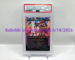 Final Fantasy MTG Vanille, Cheerful l'Cie 537 (Borderless) (Surge Foil) PSA 10 - Image 1