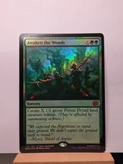 MTG Magic The Gathering Awaken the Woods The Brothers' War Foil 170 - Image 1