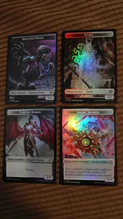 Magic: the Gathering / MtG Foil Fungus Dinosaur Token (*/*) x4 Lost Caverns - Image 2