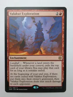 MTG Valakut Exploration (ZNR) Zendikar Rising Regular Rare 175/280 - Image 1