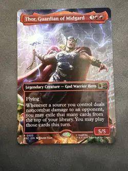 Thor, Guardian of Midgard (Borderless) Commander: Marvel Super Heroes Regular - Image 1
