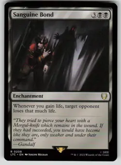 Sanguine Bond Commander: The Lord of the Rings 208 MTG NM - Image 1