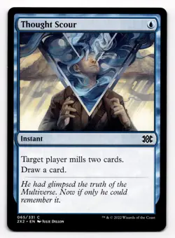 MTG Magic The Gathering Thought Scour Common Near Mint Double Masters 65/331 - Image 1