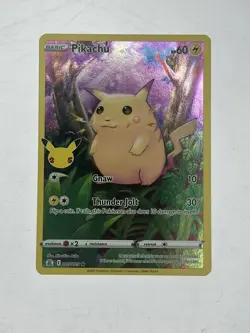 Pikachu Full Art (005/025) 25th Anniversary Celebrations Pokemon Card - NM/LP - Image 1