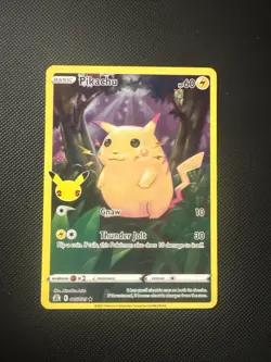 Pokemon Pikachu Celebrations Full Art Card 005/025 NM - Image 1