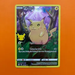 Pikachu Full Art Holo 005/025 Pokemon Card Celebrations 25th NM - Image 2